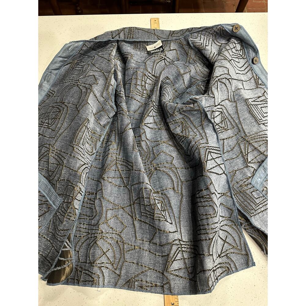 Yak Magik Women’s Jacket Embroidered Embellished Metallic Artsy Boho Nepal M/L - Picture 13 of 16